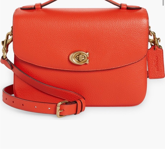Coach Cassie Vibrant Red Orange Crossbody Bag - Picture 6 of 6